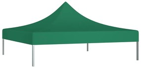 Teto para tenda de festas 2x2 m 270 g/m² verde