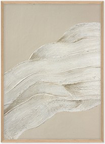 Quadro em tela emoldurado pintado à mão Art Shape 2