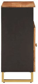 Móvel de apoio 60x33,5x75 cm mangueira maciça castanho e preto
