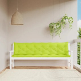Almofadões banco jardim 2 pcs tecido oxford verde brilhante