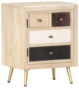 vidaXL Mesa de cabeceira 40x30x50 cm madeira de mangueira maciça