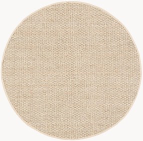 Tapete redondo de pelo curto em erva marinha Natural Fibers