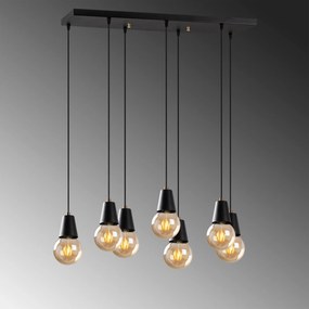 Candeeiro de Teto Fes – Preto – 80 x 24 cm
