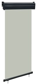 vidaXL Toldo lateral para varanda 80x250 cm cinzento