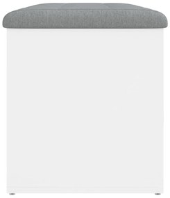 Banco de arrumação 82x42x45 cm derivados de madeira branco