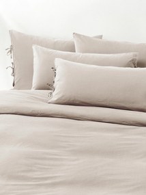 Capa de edredão em percal de algodão lavado Leonie