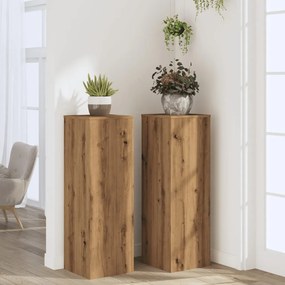 Suportes p/ plantas 2 pcs 33x33x100 cm derivados de madeira