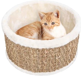 Cesto para gatos redondo 36 cm ervas marinhas