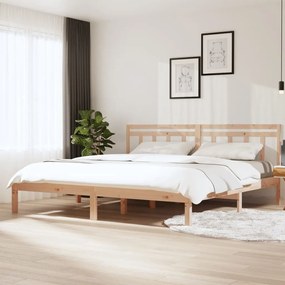 3100604 vidaXL Estrutura de cama super king 180x200 cm madeira maciça