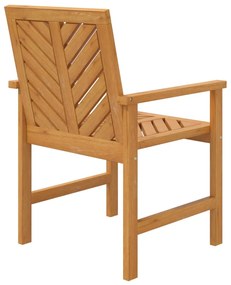 Cadeiras de jantar para jardim 2 pcs madeira de acácia maciça