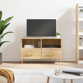 vidaXL Móvel p/ TV 80x36x50cm madeira processada carvalho sonoma