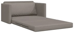 Sofá-Cama 2 em 1 Taupe 124x71x78 cm Tecido