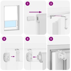 Rolo de Duche Blind 60x240 cm Largura Tecido 56 cm