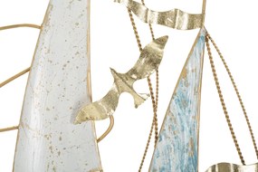 PAINEL DE PAREDE DE FERRO VELA 51,4X4X87 CM MULTICOLORIDO