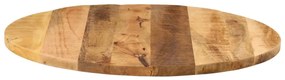 Tampo de mesa redondo Ø70x1,5cm madeira mangueira áspera maciça