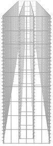 Canteiro elevado/cesto gabião 450x30x90 cm aço galvanizado