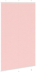 Rosa Plissada Cega 115x200 cm Largura Tecido 114,4cm Poliéster