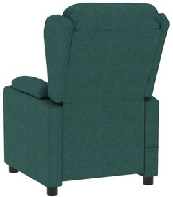 Poltrona elétrica reclinável tecido verde-escuro