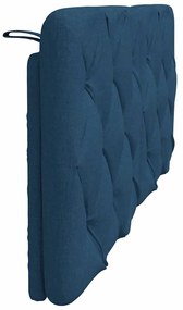 Almofadão de cabeceira 140 cm tecido azul