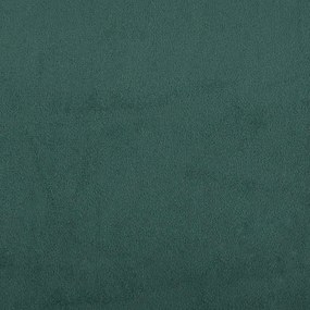 Cama boxspring com colchão 120x190 cm veludo verde-escuro