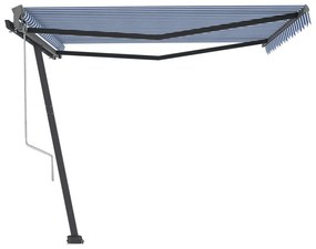 Toldo automático independente 400x300 cm azul e branco