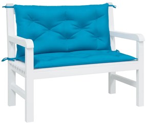 Almofadões banco jardim 2 pcs tecido oxford azul-claro