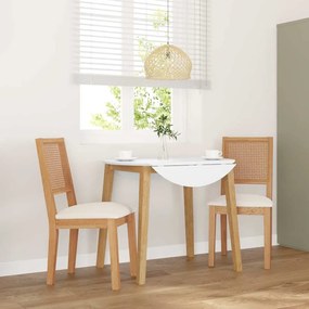 vidaXL Cadeiras de jantar com almofadões 2 pcs madeira maciça
