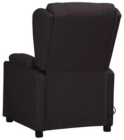 Poltrona de massagens elétrica couro artificial preto