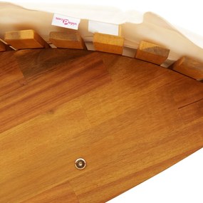 Espreguiçadeiras Baloiço com Almofadas 2 pcs Madeira Maciça de Acácia