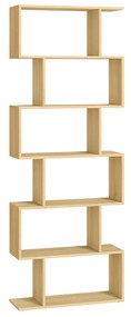 Estante de madeira com 6 prateleiras para sala, quarto ou escritório | VASAGLE | 70 x 24 x 191 cm | LBC061T70.