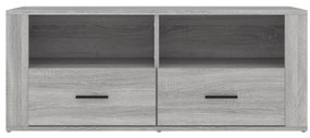 Móvel de TV 100x35x40 cm derivados de madeira cinzento sonoma