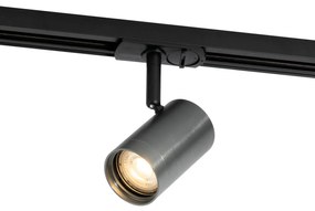 Projetores Modernos Gunmetal para Sistema de Trilho Monofásico - Iconic Jeana