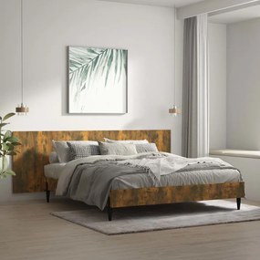 Cabeceira cama 240x1,5x80 cm derivados madeira carvalho fumado