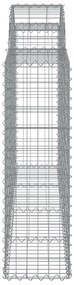 Cestos gabião arqueados 18 pcs 200x30x100/120 ferro galvanizado