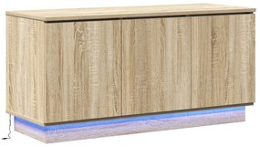 Cabinet de TV Carvalho Sonoma 100x38x49 cm Madeira de Engenharia