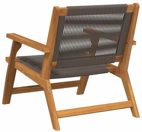 Cadeiras de Jardim 2 pcs Cinzas 67x78x73 cm em Madeira Sólida de Acáci
