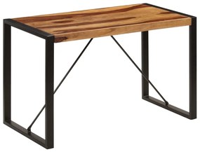 vidaXL Mesa de jantar 120x60x76 cm madeira de acácia maciça