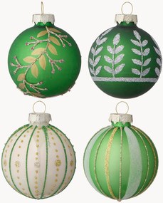 Bolas de Natal artesanais Seraphim, conjunto de 4