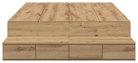 Cama de Armazenamento Artisan Carvalho 120x190 cm