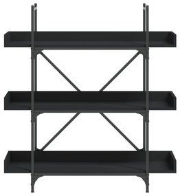 Estante c/ 3 prateleiras 100x33x108,5cm derivados madeira preto