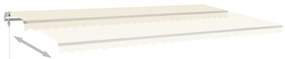 Toldo retrátil automático 600x350 cm creme