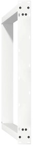 Pés de mesa de jantar em forma de U, 2 peças, branco, 90x (72-73) cm,