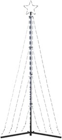 LED Árvore de Natal 339 LEDs Branco Frio 187 cm