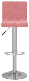 Bancos de bar 2 pcs veludo rosa