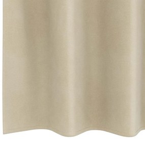 Cortinas Blackout vidaXL com Ilhós 2 pcs Veludo Creme