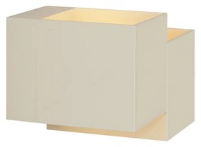 Candeeiro de Parede Moderno Bege 2 Luzes - Transfer Double