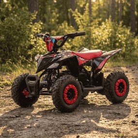 MINI MOTO 4 PARA CRIANÇAS 800W Ratte COM LIMITADOR 3 Posições Vermelho