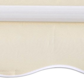 Toldo dobrável motorizado 400 cm creme