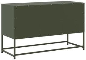 Móvel de TV 100,5x39x60,5 aço verde azeitona