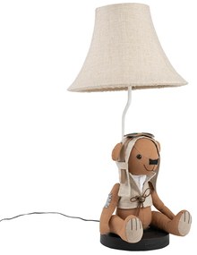 LED Candeeiro de mesa infantil urso castanho - Charles Para crianças